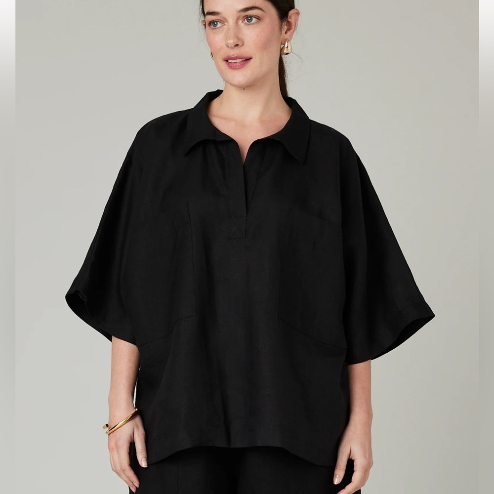 Beyond Nine Cara 100% Linen Oversized Shirt